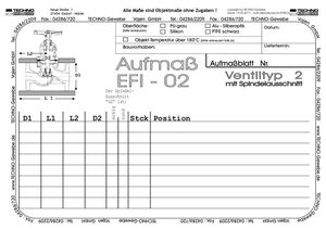 Armaturendämmung Aufmaßbogen EFITECH®