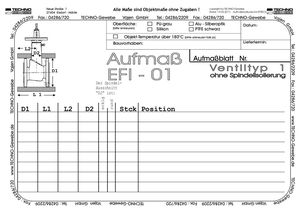 Aufmaßbogen Ventilisolierung EFITECH