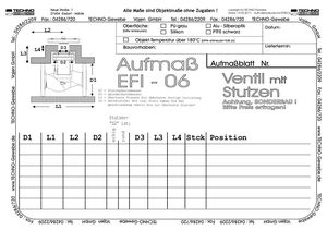 Ventilisolierung mit EFITECH Aufmaßbogen Preisliste